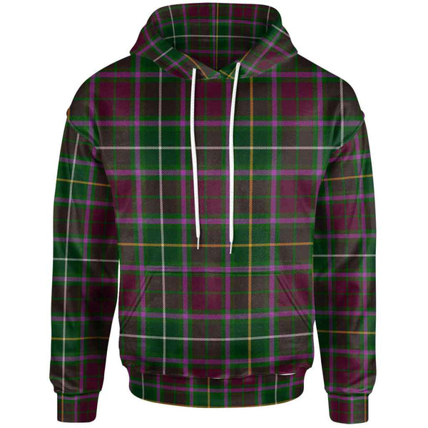 Scottish Crosbie Clan Tartan Hoodie Front Side Tartan Plaid
