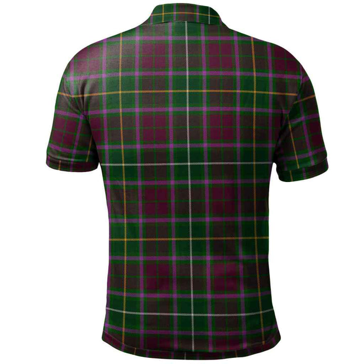 Scottish Crosbie Clan Tartan Polo Shirt Back Side Tartan Plaid