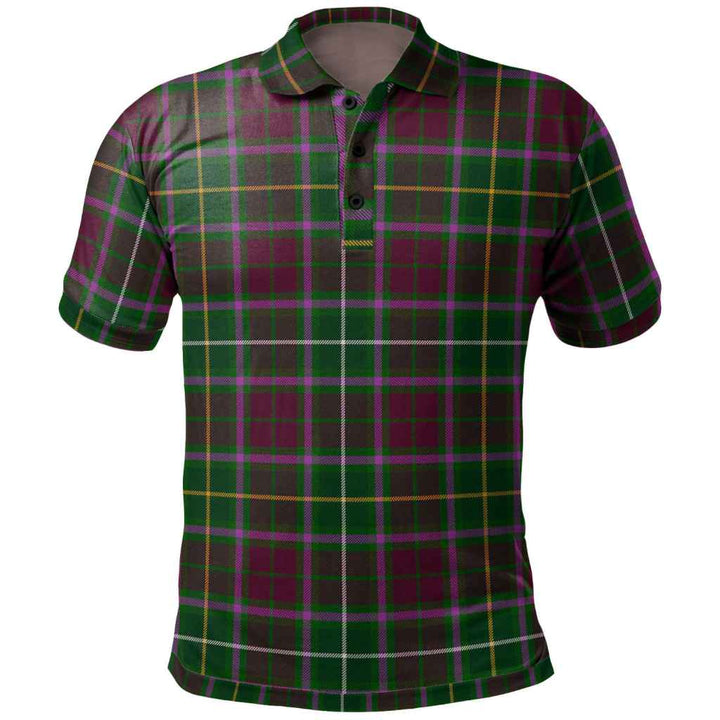 Scottish Crosbie Clan Tartan Polo Shirt Front Side Tartan Plaid