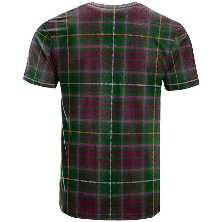 Scottish Crosbie Clan Tartan T-Shirt Back Side Tartan Plaid