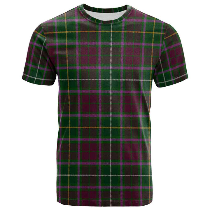 Scottish Crosbie Clan Tartan T-Shirt Front Side Tartan Plaid