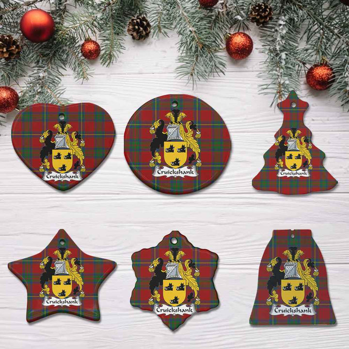 Scottish Cruikshank Clan Crest Tartan Ceramic Ornament All Tartan Plaid
