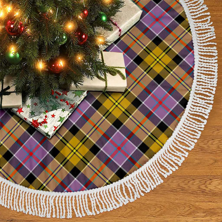 Scottish Culloden Ancient Clan Tartan Christmas Tree Skirt Tassels 2 Tartan Plaid