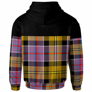 Scottish Culloden Ancient Clan Tartan Hoodie - Horizontal Style Back Side Tartan Plaid