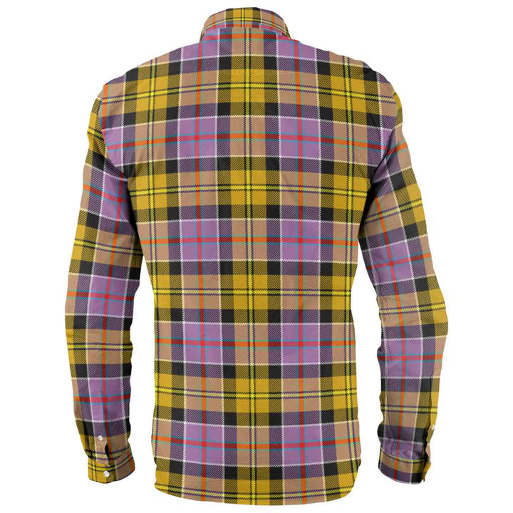 Scottish Culloden Ancient Clan Tartan Long Sleeve Shirt Back Side Tartan Plaid
