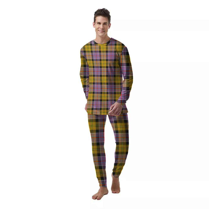 Scottish Culloden Ancient Clan Tartan Pajama Set  Men Front Side Tartan Plaid