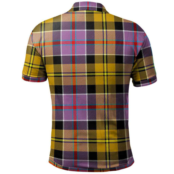 Scottish Culloden Ancient Clan Tartan Polo Shirt Back Side Tartan Plaid