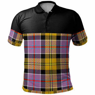 Scottish Culloden Ancient Clan Tartan Polo Shirt - Horizontal Style Front Side Tartan Plaid