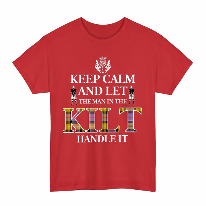 Scottish Culloden Ancient Clan Tartan T-Shirt - Keep Calm Tartan Plaid Red Color