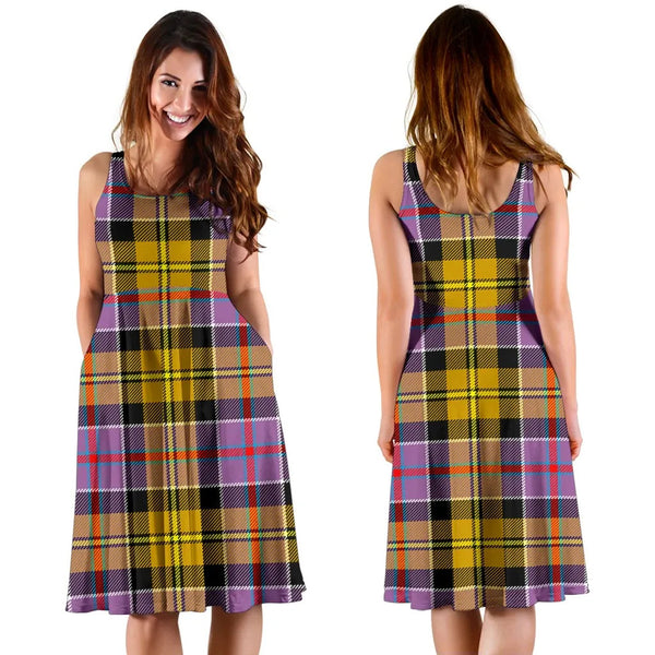 Scottish Culloden Ancient Clan Tartan Women Midi Dress