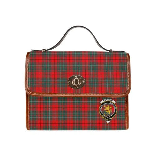 Scottish Cumming Clan Crest Tartan Waterproof Canvas Bag Tartan Plaid 2