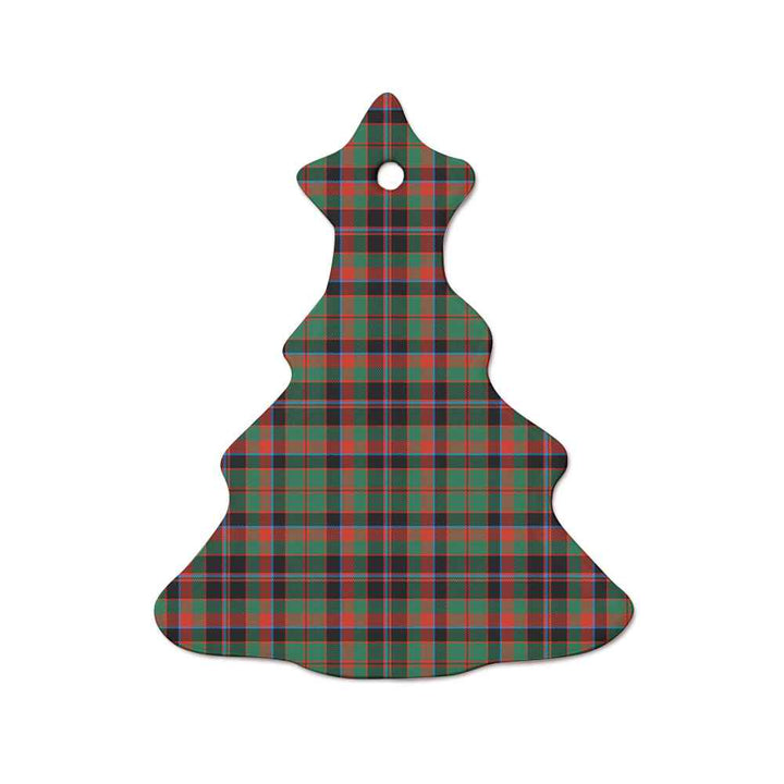 Scottish Cumming Hunting Ancient Clan Tartan Ceramic Ornament  Tree Shape Tartan Plaid