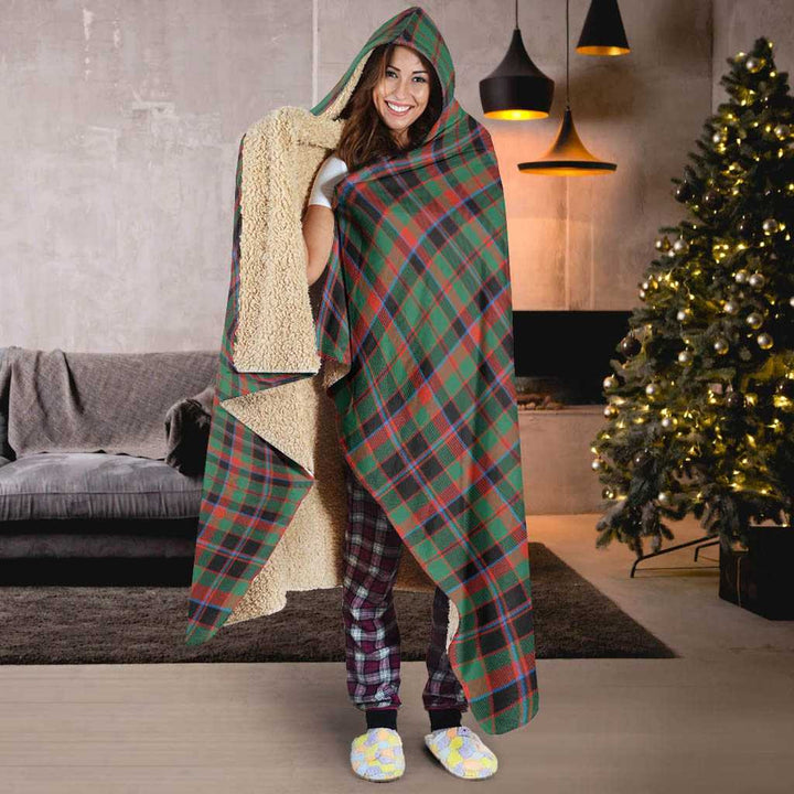 Scottish Cumming Hunting Ancient Clan Tartan Hooded Blanket Tartan Plaid 6