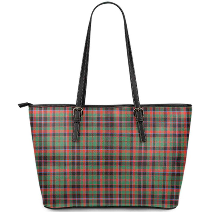 Scottish Cumming Hunting Ancient Clan Tartan Leather Tote Tartan Plaid