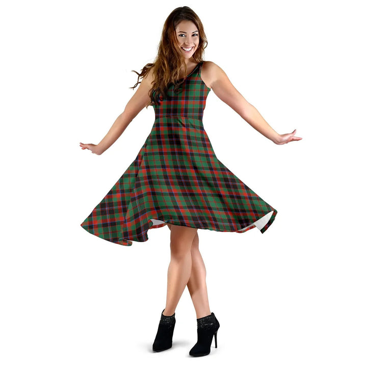 Scottish Cumming Hunting Ancient Clan Tartan Women Midi Dress