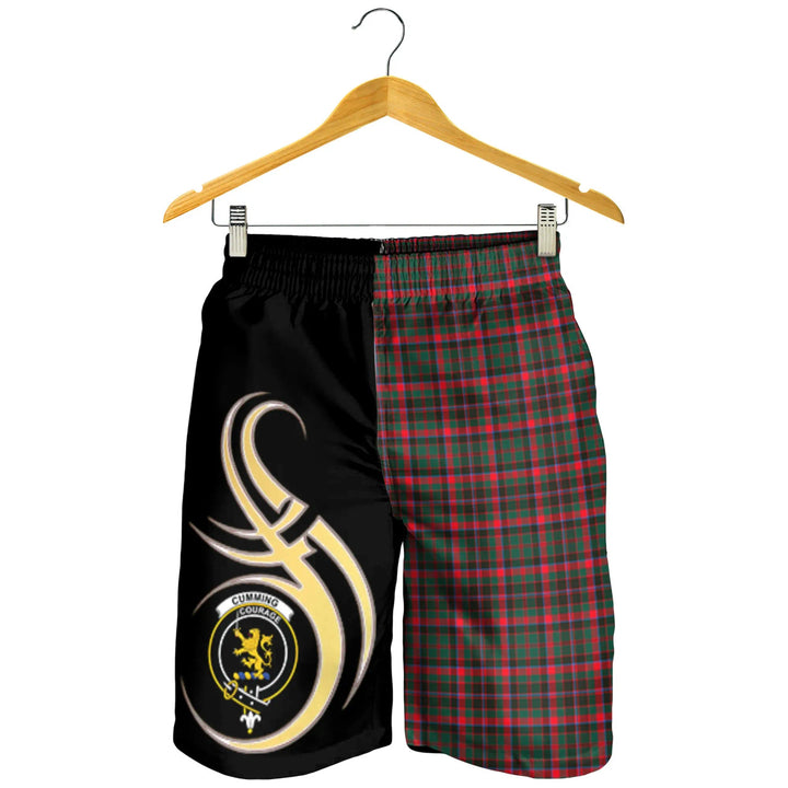 Scottish Cumming Hunting Modern Clan Crest Tartan Believe in Me Men's Shorts