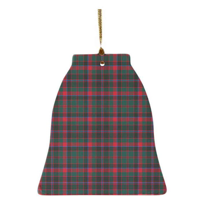 Scottish Cumming Hunting Modern Clan Tartan Ceramic Ornament Bell Shape Tartan Plaid