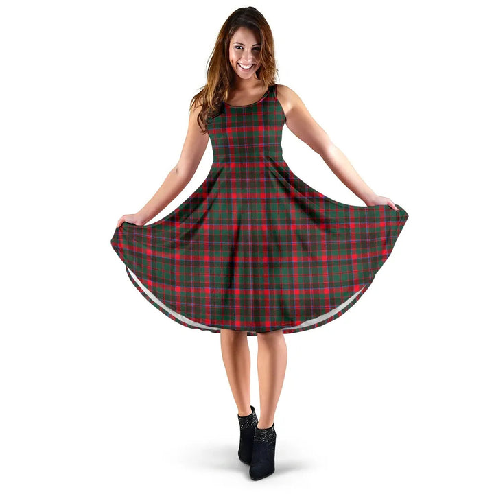 Scottish Cumming Hunting Modern Clan Tartan Women Midi Dress