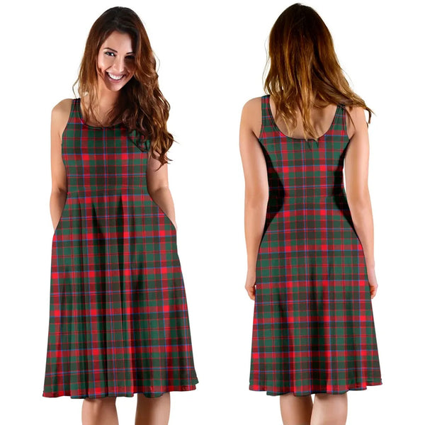Scottish Cumming Hunting Modern Clan Tartan Women Midi Dress
