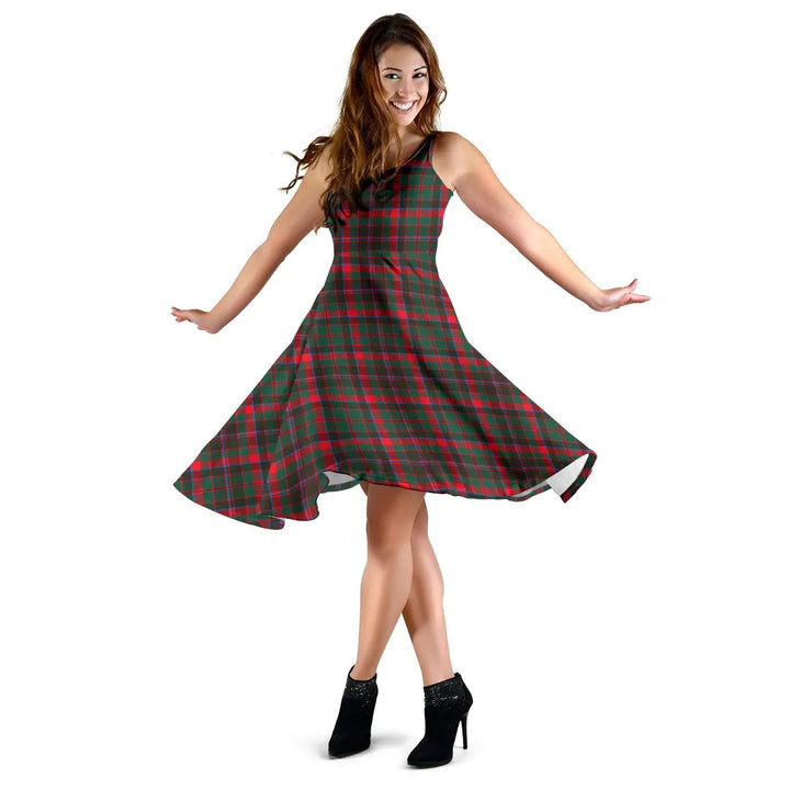 Scottish Cumming Hunting Modern Clan Tartan Women Midi Dress