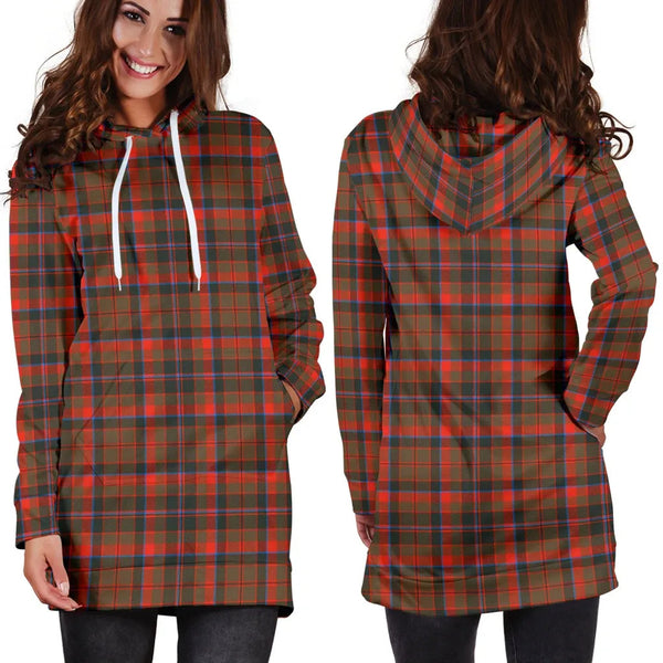 Scottish Cumming Hunting Weathered Clan Tartan Hoodie Dress