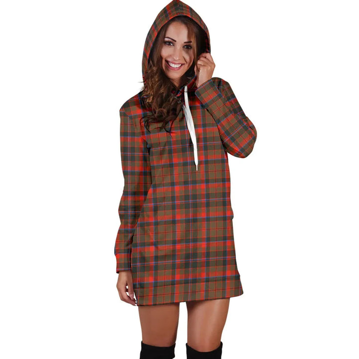 Scottish Cumming Hunting Weathered Clan Tartan Hoodie Dress