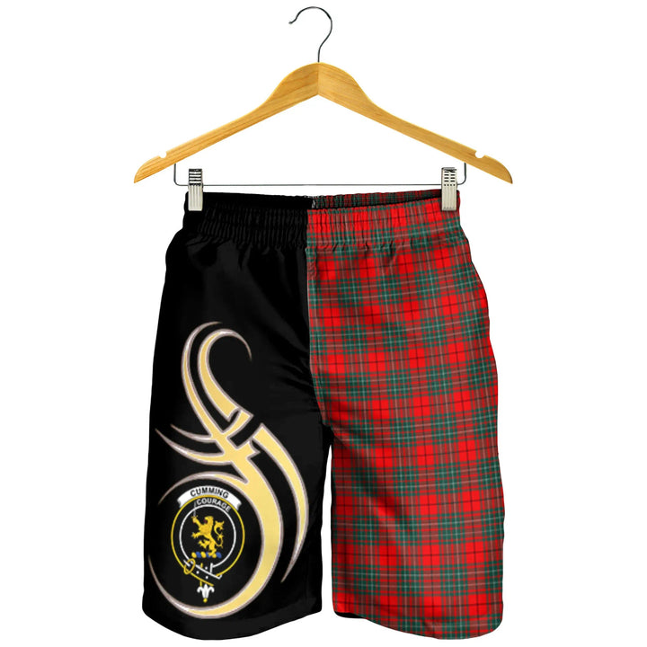 Scottish Cumming Modern Clan Crest Tartan Believe in Me Men's Shorts