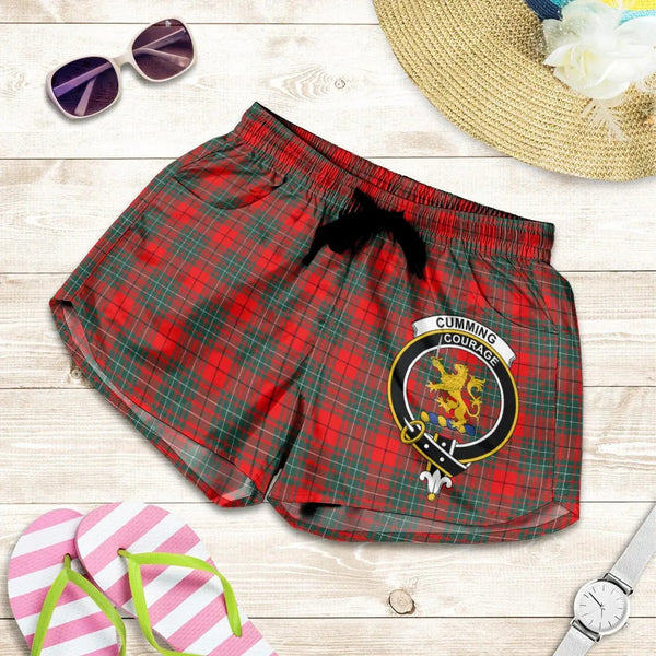 Scottish Cumming Modern Clan Crest Tartan Women Shorts