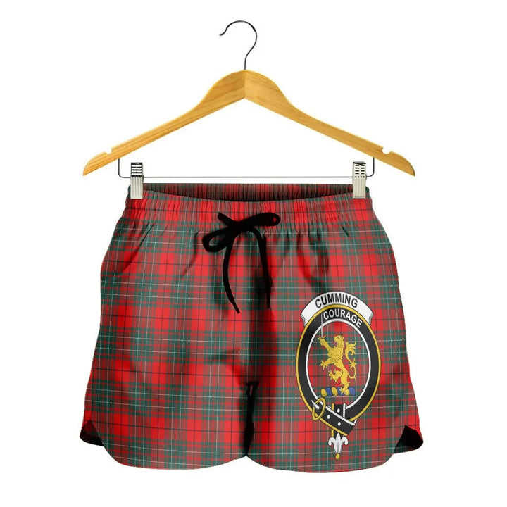 Scottish Cumming Modern Clan Crest Tartan Women Shorts