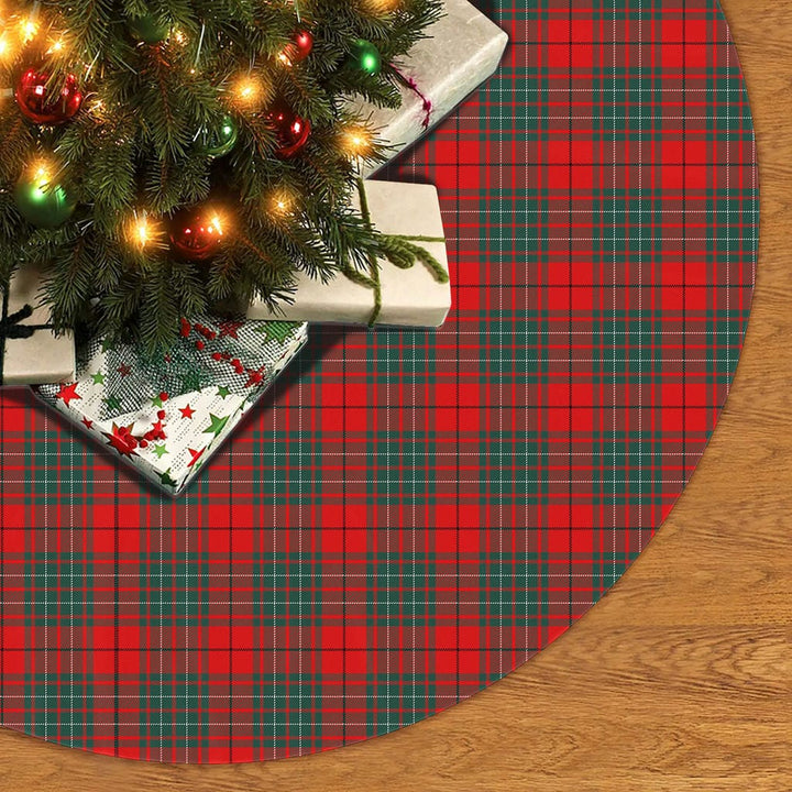 Scottish Cumming Modern Clan Tartan Christmas Tree Skirt No Tassels 2 Tartan Plaid