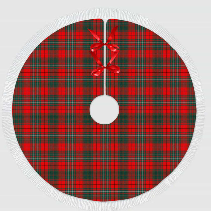 Scottish Cumming Modern Clan Tartan Christmas Tree Skirt Tassels 1 Tartan Plaid
