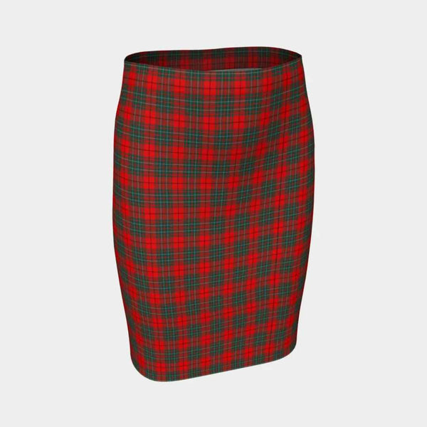 Scottish Cumming Modern Clan Tartan Fitted Skirt Tartan Plaid 1