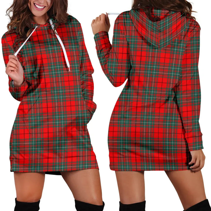 Scottish Cumming Modern Clan Tartan Hoodie Dress