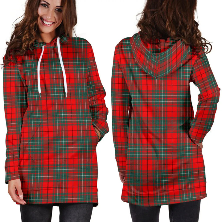 Scottish Cumming Modern Clan Tartan Hoodie Dress