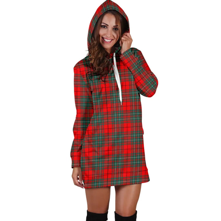 Scottish Cumming Modern Clan Tartan Hoodie Dress