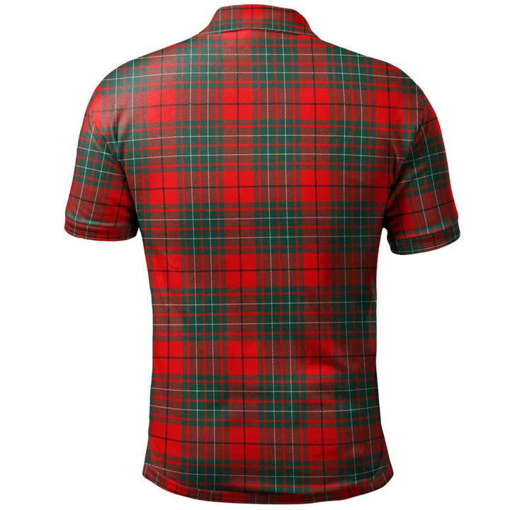 Scottish Cumming Modern Clan Tartan Polo Shirt Back Side Tartan Plaid