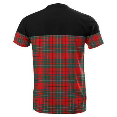 Scottish Cumming Modern Clan Tartan T-Shirt Horizontal Style Back Side Tartan Plaid