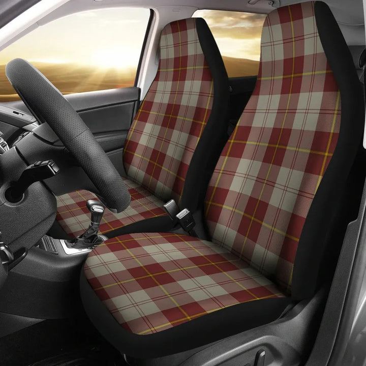 Scottish Cunningham Burgundy Dancers Clan Tartan Car Seat Covers 2