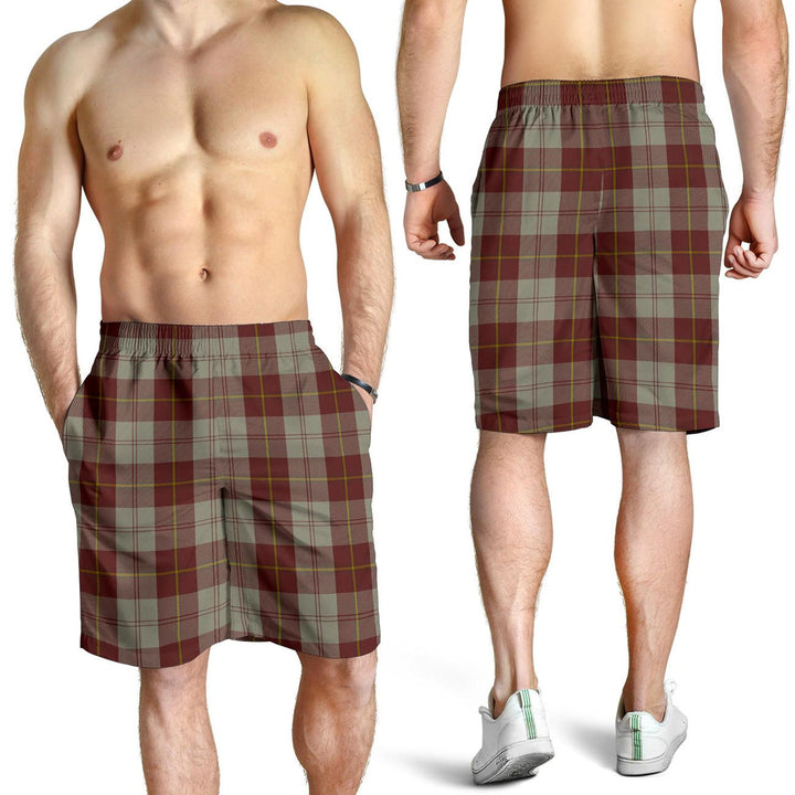 Scottish Cunningham Burgundy Dancers Clan Tartan Men's Shorts