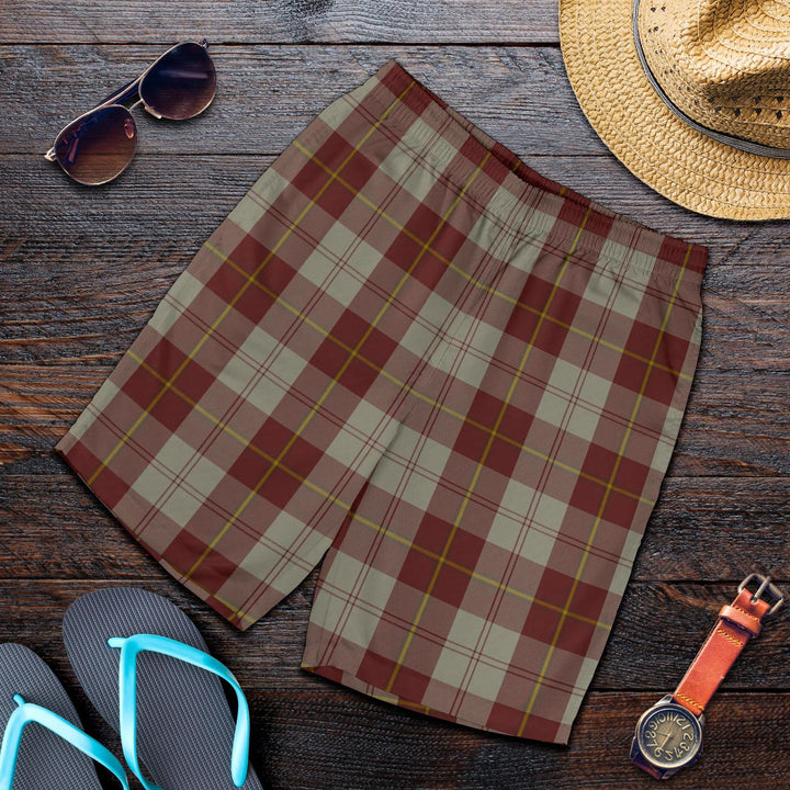 Scottish Cunningham Burgundy Dancers Clan Tartan Men's Shorts