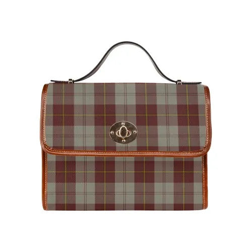 Scottish Cunningham Burgundy Dancers Clan Tartan Waterproof Canvas Bag Tartan Plaid 2