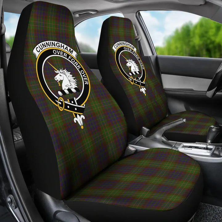 Scottish Cunningham Clan Crest Tartan Car Seat Covers 3