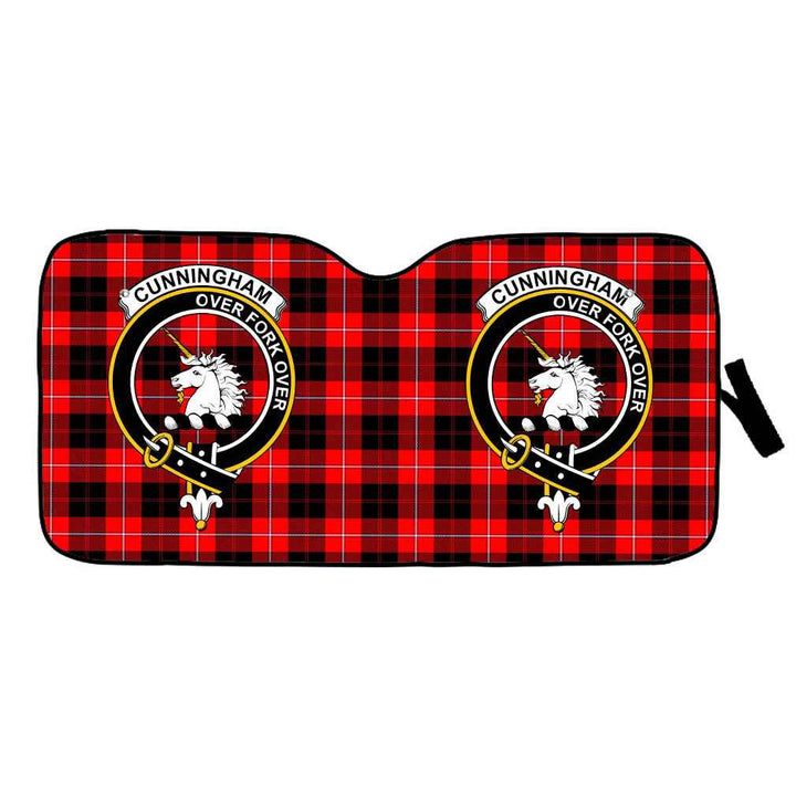 Scottish Cunningham Clan Crest Tartan Car Windshield Sun Shade Tartan Plaid 1