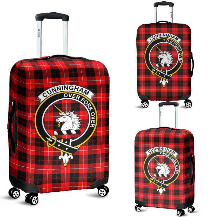 Scottish Cunningham Clan Crest Tartan Luggage Cover Tartan Plaid 1