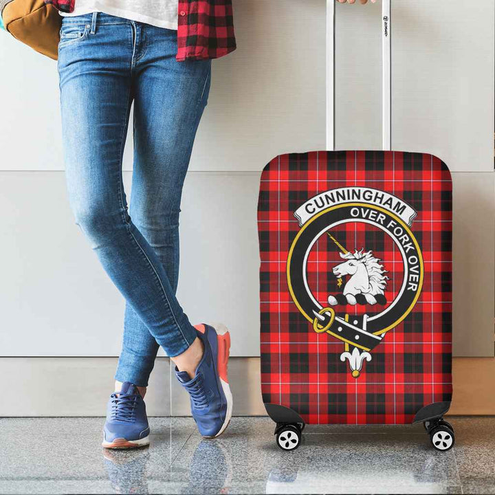 Scottish Cunningham Clan Crest Tartan Luggage Cover Tartan Plaid 2