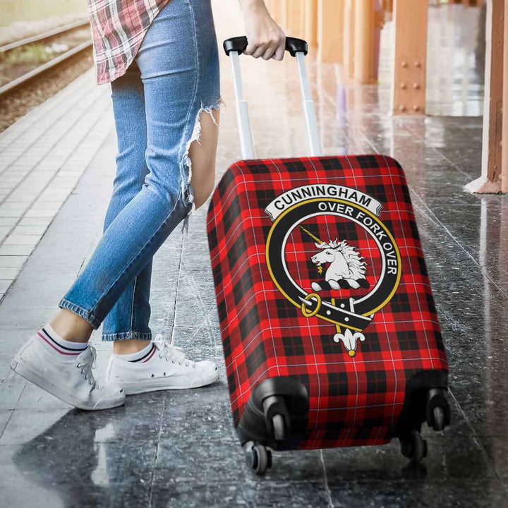 Scottish Cunningham Clan Crest Tartan Luggage Cover Tartan Plaid 3