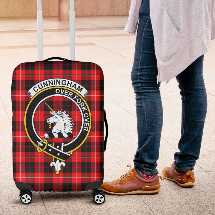 Scottish Cunningham Clan Crest Tartan Luggage Cover Tartan Plaid 4