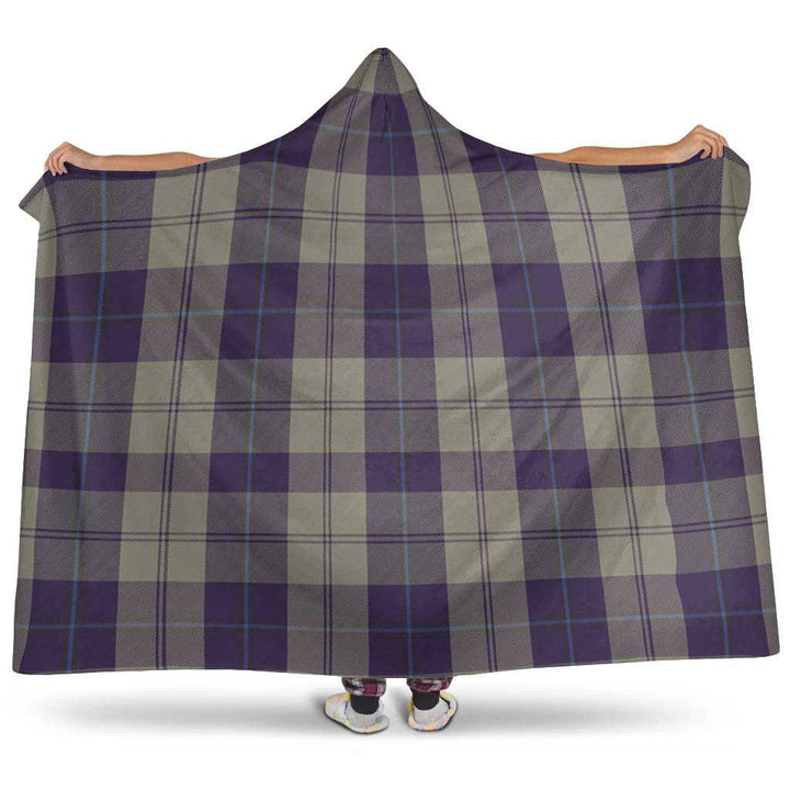 Scottish Cunningham Dress Blue Dancers Clan Tartan Hooded Blanket Tartan Plaid 1