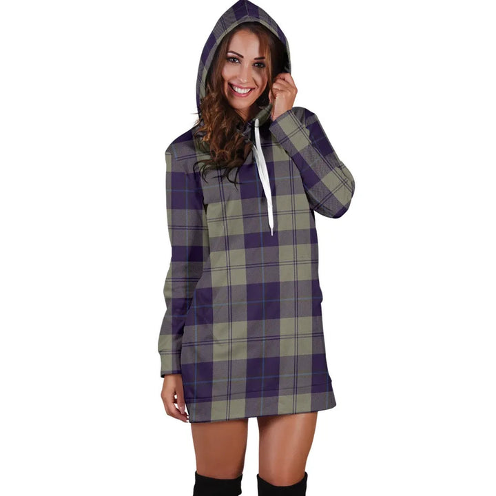 Scottish Cunningham Dress Blue Dancers Clan Tartan Hoodie Dress