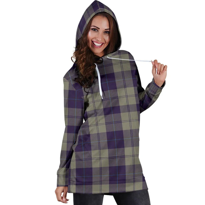 Scottish Cunningham Dress Blue Dancers Clan Tartan Hoodie Dress